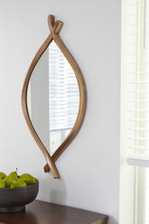 Prime Furniture - Ashley Furniture - Bartner Mirror - Accent Mirror / Antique Gold Finish - A8010340